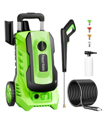 SUGIFT 3800PSI Electric Pressure Washer 1800W 2.6GPM Max - Green