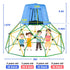 10ft Kids Climbing Dome with Canopy Playmat Jungle Gym Geometric Playground Climber