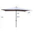 10 ft Market Solar Tilt Patio Umbrella in Light Slate Gray Base Not Included