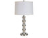 28.5" Brushed Stainless Steel Nickel Satin Modern Table Lamp