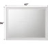 Acme Naima Wood Frame Bedroom Mirror 36” H x 47” W x 1” D - White