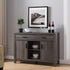 47"W Sideboard Storage Cabinet Cupboard Buffet Table w/ Two Drawers & Open Shelves - Distressed Grey
