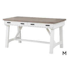 Parker House Americana Modern 60″ Solid Wood Writing Desk 60"L x 30"W x 31"H - Cotton Wood