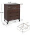 Modern Contemporary Bedroom Clothing Chest Dresser 4 Draw - Brown