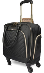 Kenneth Cole REACTION Chelsea 17" Carry On Chevron Quilted Luggage - Black