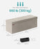 SONGMICS 43" Velvet Storage Ottoman Bench Foldable Foot Rest - Cream White