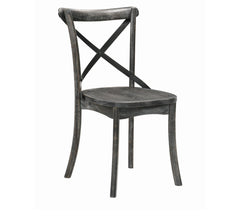 ACME Kendric Wooden Side Chair Set of 2 - Rustic Grey