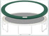 SONGMICS 14ft Replacement Trampoline Safety Pad Mat Spring Cover UV-Resistant Tear-Resistant - Green