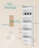 SONGMICS Over The Door Hanging Organizer 5-Tier Fabric Storage - White