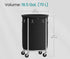 SONGMICS 18.5-Gallon (70 L) Laundry Basket with Wheels - Black