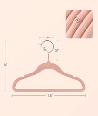SONGMICS Baby Kids Hangers Rose Gold 360° Swivel Hook - Pink