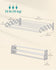 SONGMICS Clothes Drying Rack Wall-Mounted Drying Rack Clothing - White