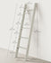 VASAGLE 5 Tier Blanket Ladder Decorative Farmhouse Rustic White