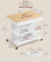 VASAGLE Kitchen Rolling Island Mobile Cart w/ Storage on Wheels - Oak Beige