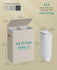 SONGMICS 44.9 Gal. Laundry Hamper 2 Compartments with Lid and Handles Removable Liners - Beige