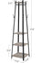 VASAGLE Coat Rack Coat Stand w/ 3 Shelves Hall Tree Free Standing w/ Hooks - Greige