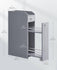 VASAGLE Slim Cabinet Narrow Storage Organizer w/ Slide Out Drawers - Gray