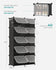 SONGMICS Shoe Rack Organizer 10-Tier Storage Cabinet Entryway Holds 40 Pairs - Ink Black