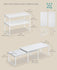 SONGMICS 15.6" W Cabinet Organizer Shelf Kitchen Storage Spice Rack Stackable Set of 4 - White