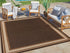 7'10" x 10' Gertmenia Ravenna Collection Outdoor Area Rug - Chestnut Sand Black