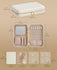SONGMICS Travel Jewelry Pouch Organizer Box - Cloud White
