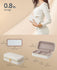 SONGMICS Travel Jewelry Case Travel Jewelry Box Organizer - Cloud White