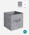 SONGMICS 11" Storage Cubes Non-Woven Fabric Bins w/ Double Handles Set of 6 - Gray