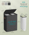 SONGMICS 44.9 Gal. Laundry Hamper w/ 2 Compartments w/ Lid and Handles - Dark Gray