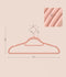 SONGMICS Velvet Hangers Clothes Hanger with Rose Gold Swivel Hook Non-Slip Set of 50 - Pink
