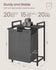VASAGLE 17.2 Gal (65 L) Laundry Hamper Sorter w/ Pull-Out and Removable Bag - Charcoal Gray