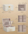 SONGMICS 3-Tier Jewelry Box / Mirror Organizer w/ 2 Drawers - Cloud White