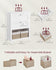 VASAGLE Bathroom Storage Freestanding Floor Cabinet w/ 2 Drawers - White