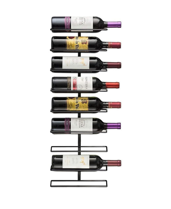SORBUS Mount on Wall Wine or Towel Holder (Holds up to 9) 3"D x 10.25" W x 28"H