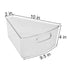 SORBUS 4pk Clear Acrylic Wedge Kitchen Pantry Bathroom Organizer Bin