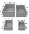 SORBUS 4pk Storage Woven Basket - Gray