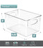 SORBUS 8pk Clear Acrylic Kitchen Pantry Bathroon Storage Bins