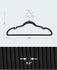 SONGMICS Velvet Hangers Non-Slip Clothes w/ Shoulder Notches Set of 50 - Black