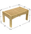 SORBUS Small Bamboo Wooden Step Stool - Natural Brown