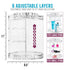 SORBUS Rotating 360 Makeup Organizer Clear Acrylic - Clear