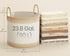 SONGMICS 23.8 Gal Laundry Hamper Cotton Rope Basket w/ Handles