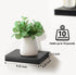 SORBUS 3pk Floating Accent Décor Modern Farmhouse Shelves Shelve - Black