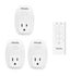 TIFFCOFIO 3pk Indoor Remote Control Socket 100ft Range