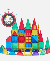 Cossy 72 Pcs Magnet Tiles Magnetic 3D Building Blocks