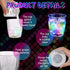 Platube Clear Plastic Inductive Rainbow Color Cup 7oz