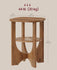 VASAGLE 2-Tier Small Accent End Table Nightstand w/ Lower Shelf - Honey Brown