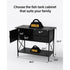 CHERIE HOME 40 Gallon Aquarium Metal Fish Tank Stand w/ Drawers - Black *open box*