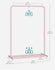 SONGMICS Clothing Metal Garment Rack w/ Wheels and Dense Mesh Storage Shelf - Pink