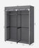 SONGMICS Closet Wardrobe Portable Clothes Rail w/ Non-Woven Fabric Cover - Gray