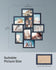 SONGMICS 4x6 Picture Frames Photo Collage Frame Set of 10 - Navy Blue