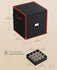 SONGMICS Christmas Ornament Storage Box w/ Side Open Stackable Container w/ Lid - Black
